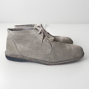 John Varvatos Men’s Suede Leather Light Gray/Tan Chukka Boots Size 9.5M